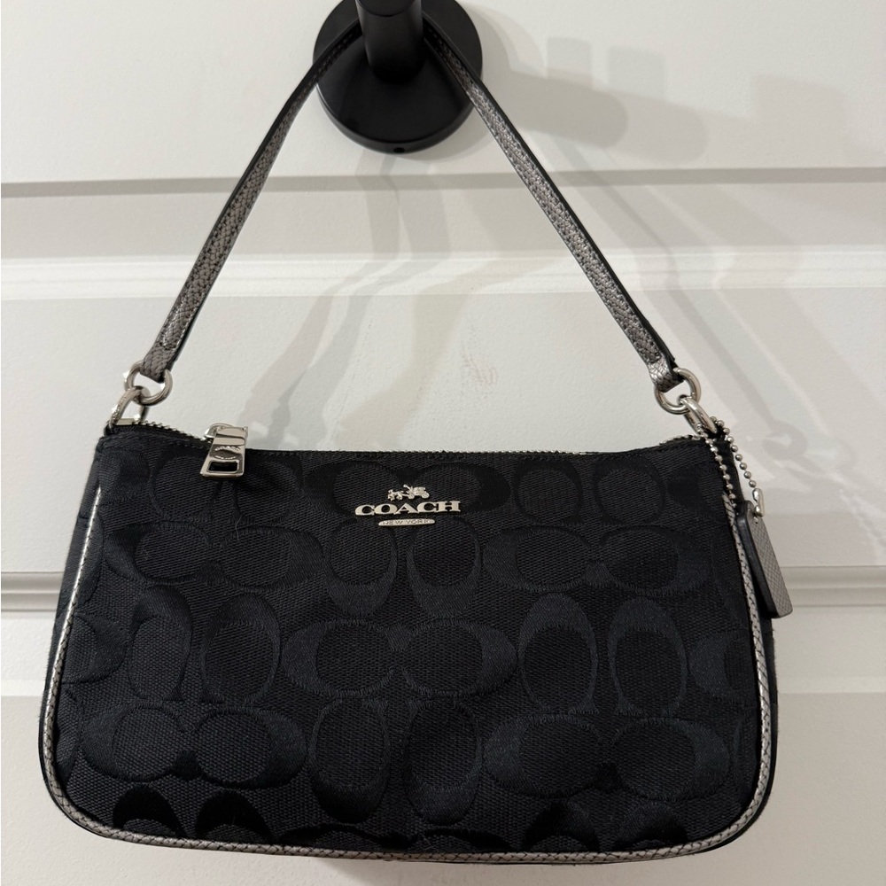 Coach Signature Canvas Top Handle Crossbody / Shoulder Bag